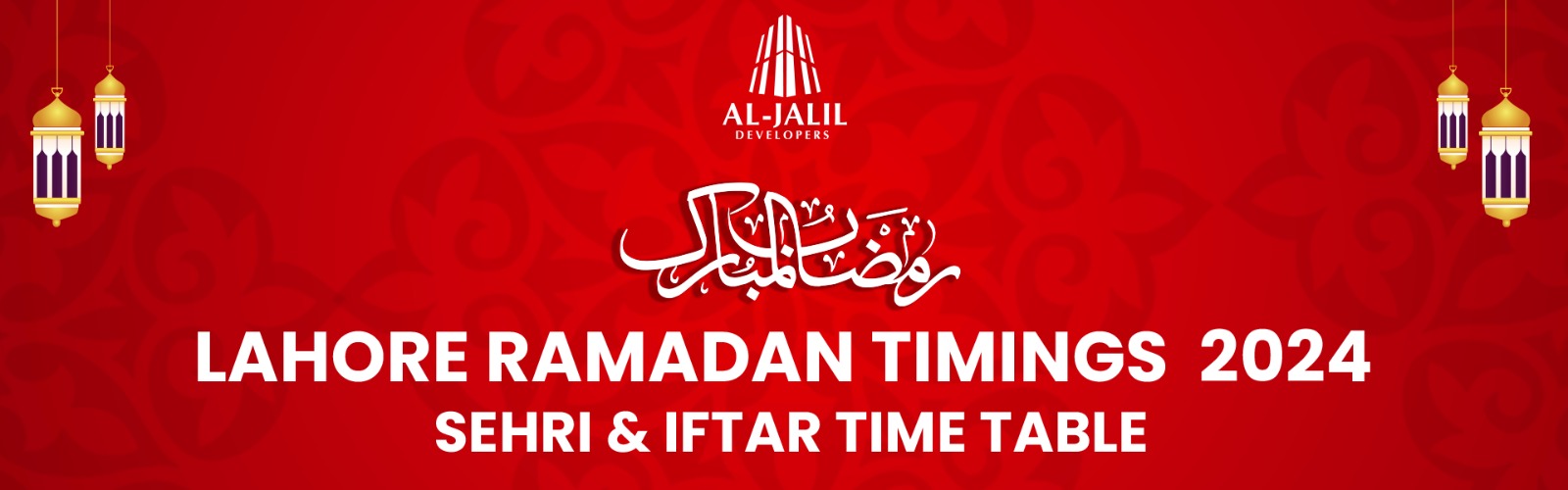 Lahore Ramadan Timings 2024 Sehri & iftar time table