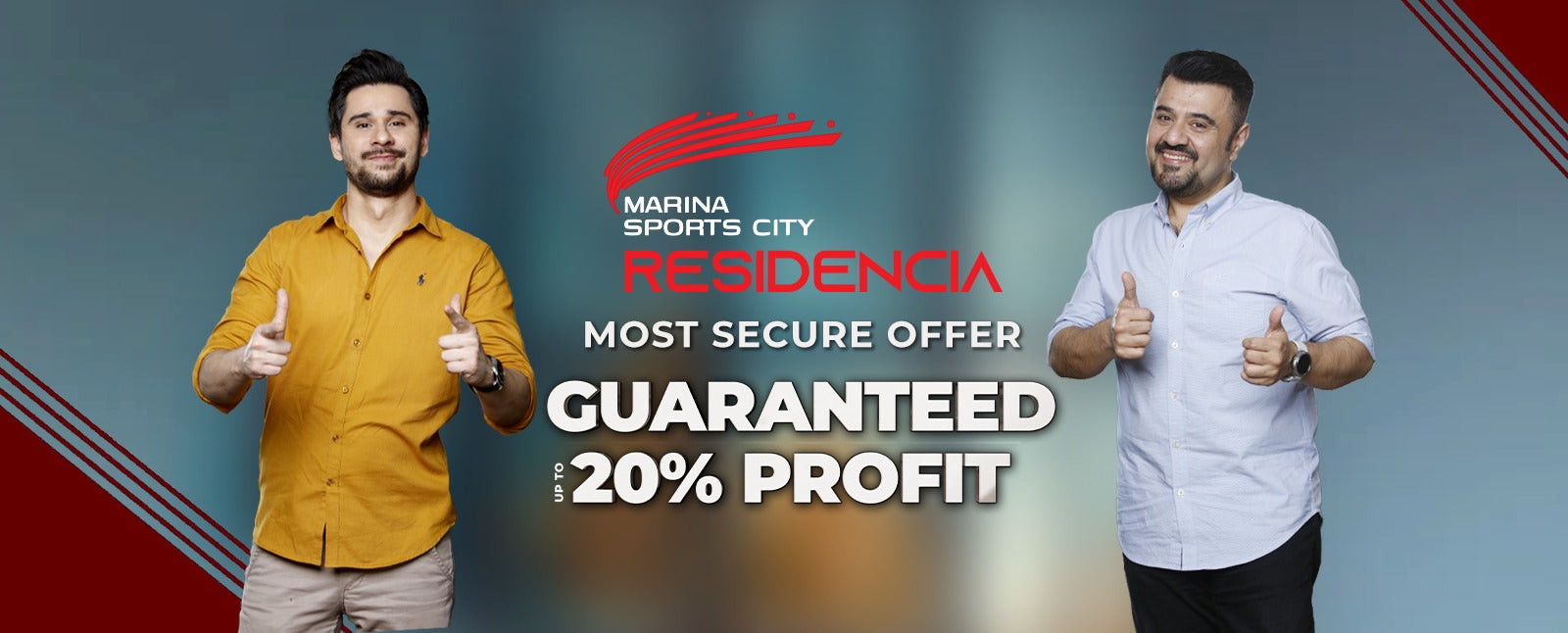 Marina Sports City Residencia ; Most Secured Offer in Pakistan Real Estate Market